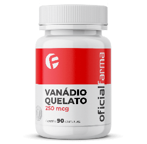 Vanádio Quelato 250mcg 90 Cápsulas