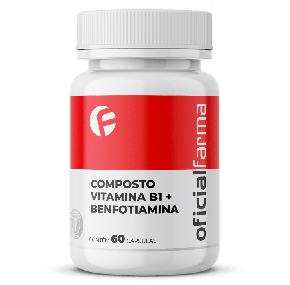 Composto Vitamina B1 + Benfotiamina 60 Cápsulas
