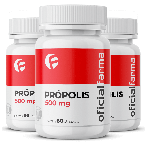 3 Própolis 500mg 60 Cápsulas