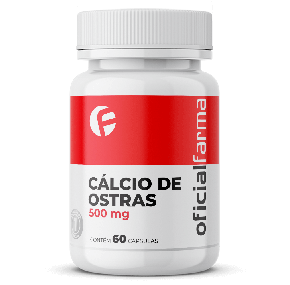 Cálcio de Ostras 500 Mg 60 cápsulas