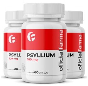 3 Psyllium 500Mg 60 Cápsulas