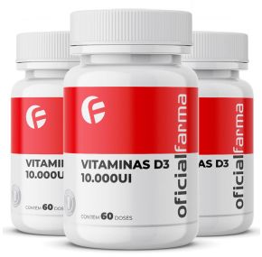 3 Vitaminas D3 10.000Ui 60 Doses