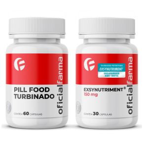 Pill Food Turbinado 60 Cápsulas + Exsynutriment® 150Mg 30 Cápsulas Com Selo de Autenticidade