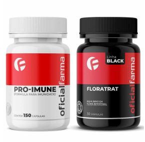 Pró-Imune (Fórmula para Imunidade) 150 Cápsulas + Floratrat black