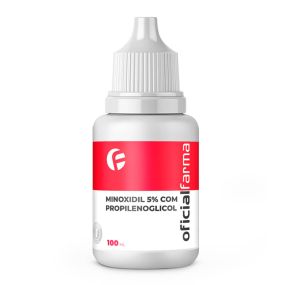 Minoxidil 5% Com Propilenoglicol 100Ml - Loção Capilar