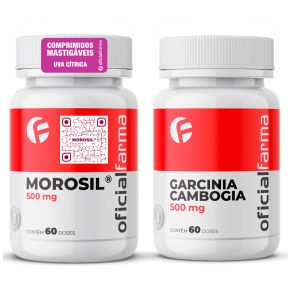 Morosil® 500mg 30 Doses Mastigáveis + Garcinia Cambogia 500mg 60 Doses