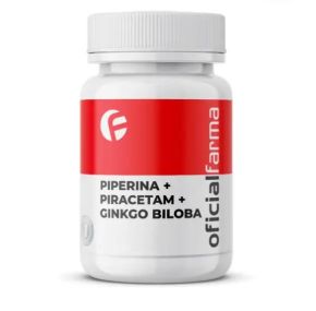 Piperina + Piracetam + Ginkgo Biloba 60 Cápsulas